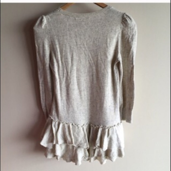 Anthro Tiered Ruffle Sweater - Picture 2 of 4